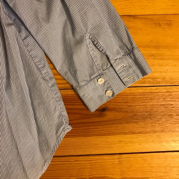 KAII Blue White Striped Off-the-Shoulder Top EUC S - Picture 11 of 12